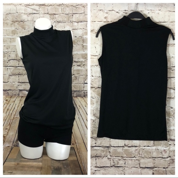 anderson little Tops - NWOT Black sleeveless mock neck tank top medium